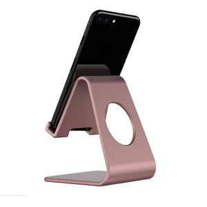 Universal Metal Tablet Cell Phone Stand, Phone Dock: Cradle Holder Stand Compatible with Switch, for iPhone E-Reader (4-13'') - 5093004 United States / Rose Find Epic Store