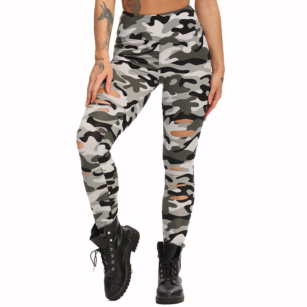 Women Yoga Sport High Waist Stretch Pants - 200000614 Camouflage / S / United States Find Epic Store