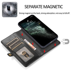 Red Wallet Case For iPhone 12 Pro Max Detachable Retro Leather Magnetic Flip Cover Case for iPhone 11 12 Pro Max X XR XS Max 8 7Plus - 380230 Find Epic Store