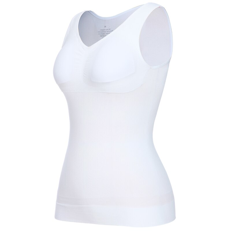 Shapers Slimming Tank Tops Women Tummy Control Shapewear Seamless Compression Camisole Body Shaper Waist Trainer Padded Corset - 31205 White / S / United States Find Epic Store