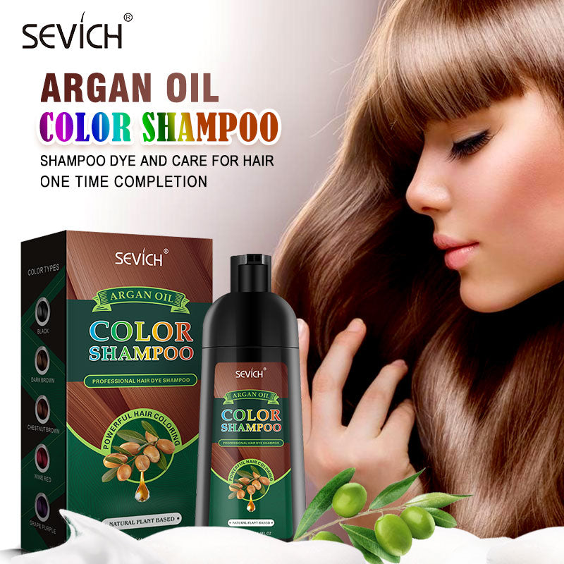 Sevich 250ml Argan Oil Hair Dye Shampoo Hair Styling Fast Dye Hair Natural Gray White Hair Color Dye Treatment Hair Shampoo - 200001173 Find Epic Store