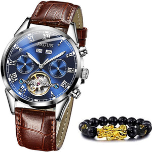 Top Brand Men Mechanical Sapphire Automatic Watch - 200033142 siliver blue / United States Find Epic Store