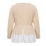 4XL Sexy V-neck Plus Size Long Sleeve Knitted Blouse - 200000346 Find Epic Store