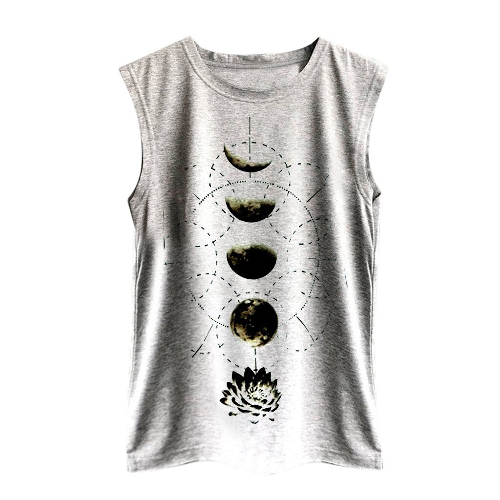 Top Sleeveless Tank Sport Pullover Tunic Top - 200000790 Gray / S / United States Find Epic Store