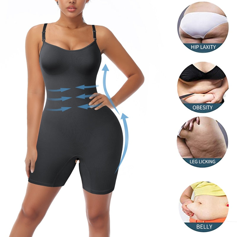 Bodysuit Shapewear Women Full Body Shaper Tummy Control Slimming Sheath Butt Lifter Push Up Thigh Slimmer Abdomen Shapers Corset - 31205 Find Epic Store