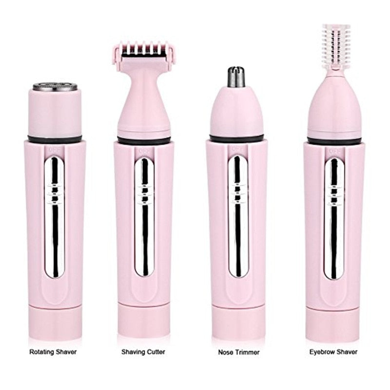 4 in 1 Women Epilator Female Eyebrow Trimmer Lady Shaver For Hair Removal Shaving Machine Face depilador Bikini Depilatory 2021 - 66010102 Find Epic Store