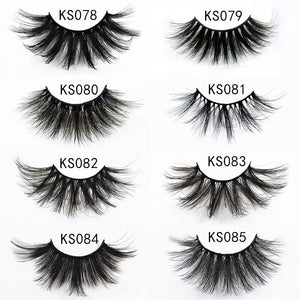 7 pairs of 25mm 3D mink lashes natural long eyelashes mink, fluffy false eyelashes eye makeup - 200001197 Find Epic Store