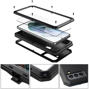 For Samsung Galaxy S21 Ultra/S21 Plus Case Aluminum Metal Case Original Shockproof Drop Heavy Duty Protection Doom Armor for S21 - Find Epic Store