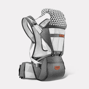 Ergonomic Baby Carrier Baby Kangaroo Child Hip Seat Tool Baby Holder Sling Wrap Backpacks Baby Travel Activity Gear - 200002065 mesh gray / United States Find Epic Store