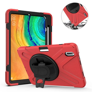 Pad Case For Huawei Matepad Pro 5G 10.8" Matepad 10.4" Matepad 10.8" M6 M5 pro Kickstand Silicone With Shoulder Strap Pad Case - 200001091 Red / United States / For M5 10.8 Find Epic Store