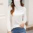 Loose Turtleneck Long Sleeve Solid Face Mask Tops - 200000791 White / S / United States Find Epic Store