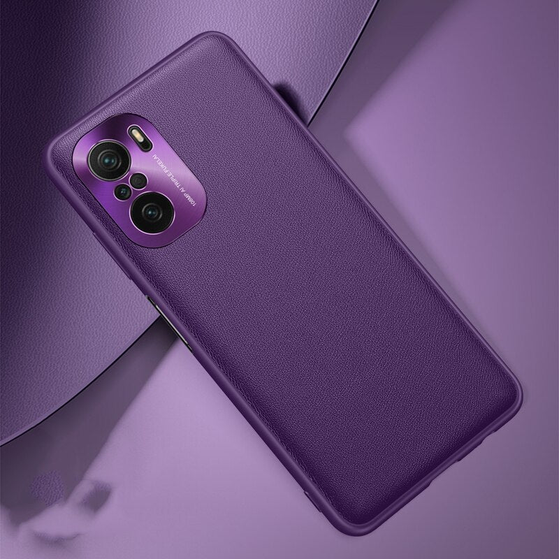 For Xiaomi POCO F3 X3 Pro Case Luxury Metal Camera Protection Leather Hard Back Cover For POCO X3 Pro X3 NFC Redmi Note 10 Pro - For POCO F3 / Purple / United States Find Epic Store