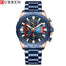 Top Brand Luxury Fashion Watches Men's Casual Quartz Wristwatch Business Watch Men Stainless Steel Waterproof Male Clock - 0 blue Find Epic Store