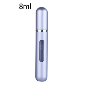 Portable Mini Refillable Perfume Bottle With Spray Scent Pump - 8ml matte silver Find Epic Store