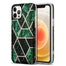 For iPhone 12 Pro Max Case Marble Slim Fit Bling Glitter Sparkle Bumper Foil Stripe Thin Cute Design Glossy Finish Soft TPU - 380230 for iPhone 12 / Green / United States Find Epic Store