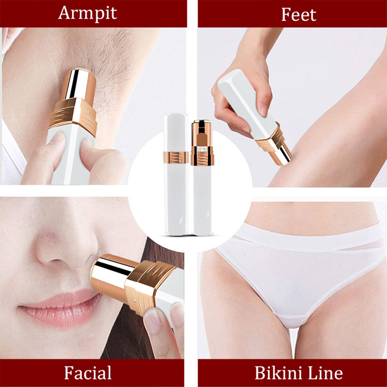 2 in 1 Electric Eyebrow Trimmer Painless Eye Brow Epilator For Female Women Hair Removal Mini Face Body Shaver Depilador New Hot - 66010102 Find Epic Store