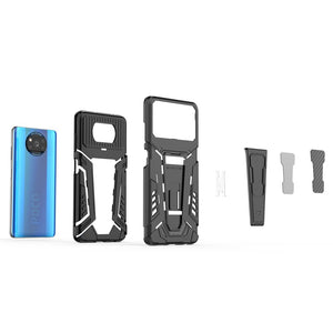 Blue Color Case - Shockproof Armor Ring Holder Phone Case for XiaoMi Redmi Note 10 Pro 10s 9T 10T Pro Lite Poco X3 Pro Lens Protection Ring Stand - 380230 Find Epic Store