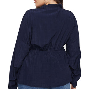 4XL Casual Plus Size Long Sleeve Loose Top - 200000346 Find Epic Store