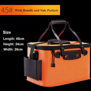 ZK30 Portable EVA Fishing Bag Collapsible Fishing Bucket Live Fish Box Camping Water Container Pan Basin Tackle Storage Bag - 100005879 45 Orange / United States Find Epic Store