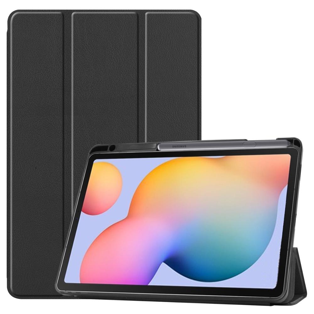 Leather Stand Cover For Samsung Galaxy Tab S6 Lite 10.4 Inch Case Tri-Fold Shock Proof Tablet Shell - 200001091 Find Epic Store