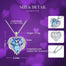 Fashion Angel Wings Heart Shape Pendant Necklace with Purple Crystal for Women Fashion Jewelry Valentine's Day Gifts - 200000162 Find Epic Store