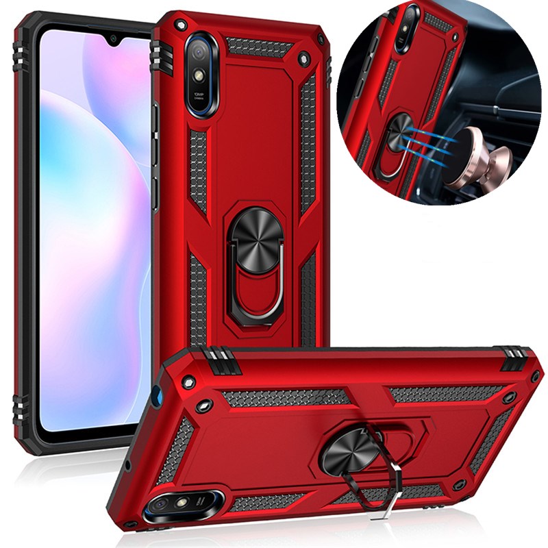 For Xiaomi Redmi 9 Case Shockproof Armor Phone Case for Redmi 9A 9C Ring Stand Bumper Silicone Phone Back Cover - 380230 Find Epic Store