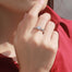 Delicate 0.5 CT 1CT Round Cut Diamond Ring 925 Sterling Silver Wedding Engagement Ring for Women Fine Jewelry - 200001701 Find Epic Store