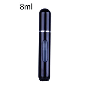 Portable Mini Refillable Perfume Bottle With Spray Scent Pump - 8ml black Find Epic Store