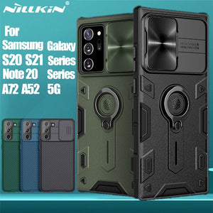 CamShield Blue Case - NILLKIN For Samsung Galaxy S21 S20 Ultra Plus FE M51 M31s A71 A51 A72 A52 A32 5G Back Cover Case Camera Protection ForNote20Ultr - 380230 Find Epic Store