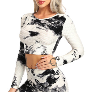 Print Women's Long Sleeve Yoga Top - 200000649 Find Epic Store