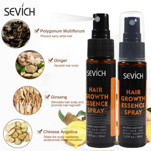 Sevich 30ml Herbal Essence Growing Spray Loss Treatment Help For Hair Repair Organic Ginger Hair Growth Spray Hair Care - 200001174 Find Epic Store