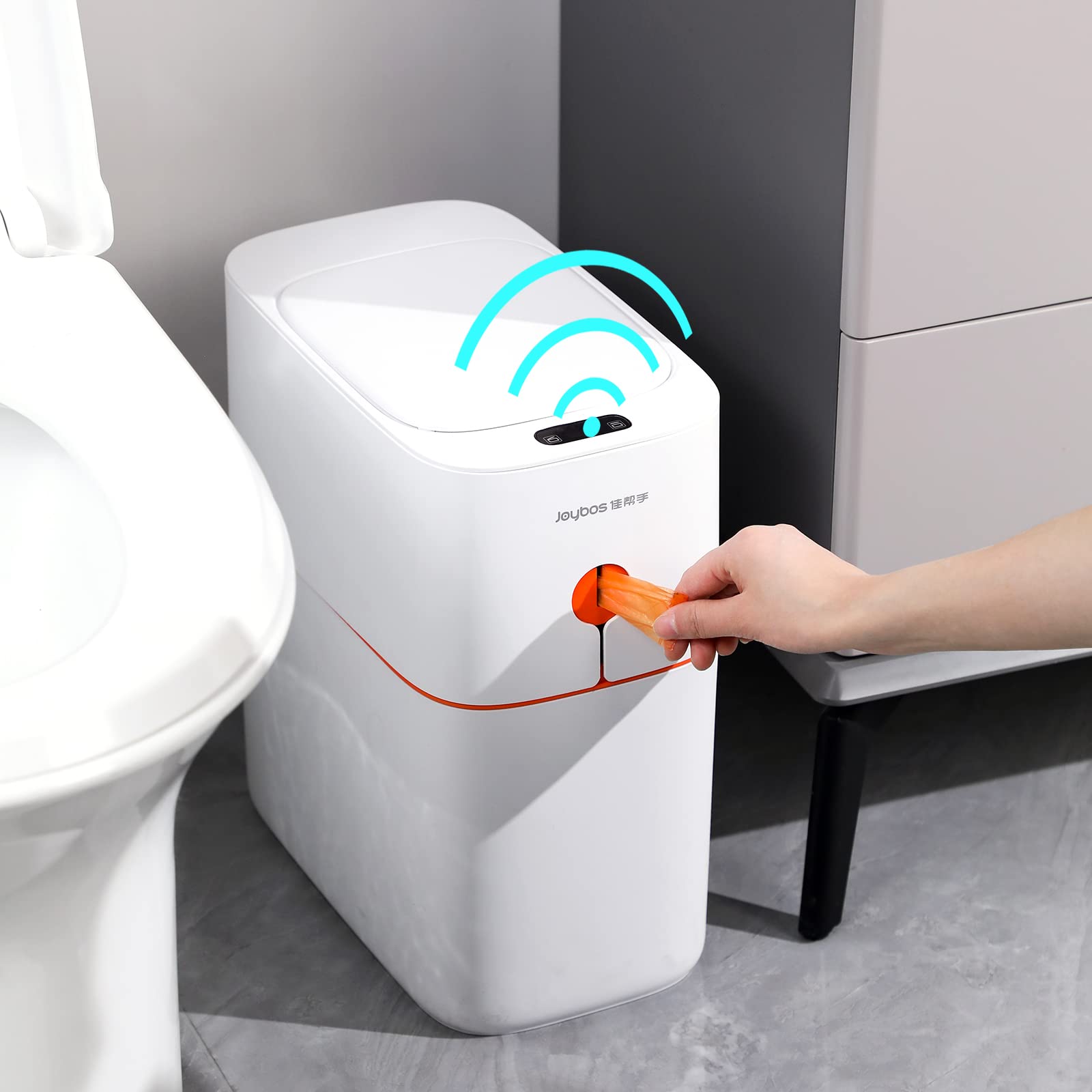 Smart Odorless IPX5 Automatic Waterproof Motion Sensor Trash can for Bathroom Bedroom Home Office - Find Epic Store