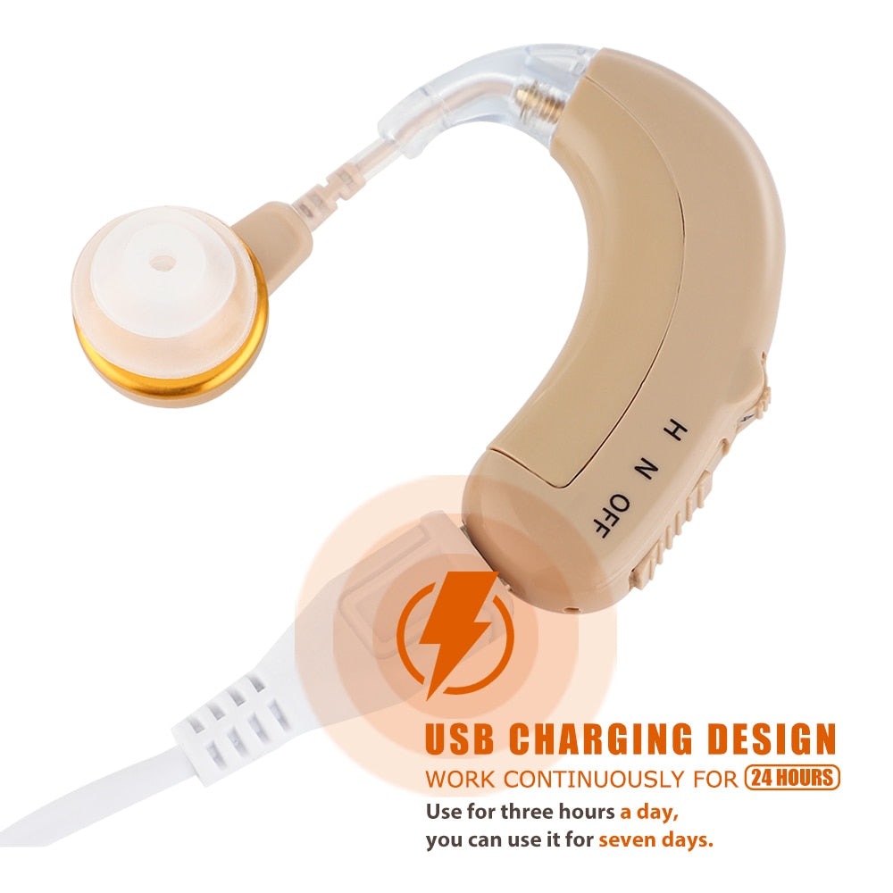 New Rechargeable Hearing Aid Mini Saudifonos Ear Amplifier Digital Hearing Aids BTE Elderly Ear Health Care Hearing Amplifier - 0 Find Epic Store