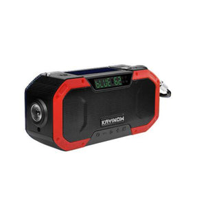 ZK20 Multifunctional Outdoor Bluetooth Speaker Emergency Hand Crank Power Generation Solar Charging Lighting Speaker Radio - 518 United States / Red Find Epic Store