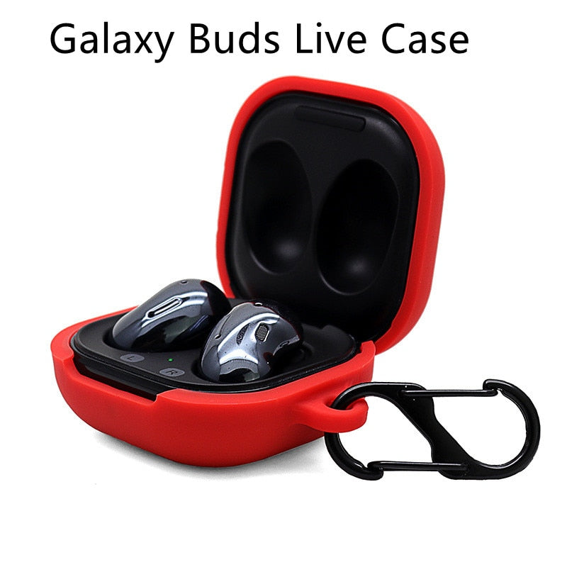 Case for Samsung Buds live/Pro Cover Shell Accessories Earphone Protector Anti-drop Shockproof Soft Silicone for Samsung Galaxy - 200001619 United States / red live Find Epic Store