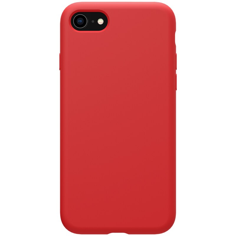 For iPhone SE 2020 Case Cover NILLKIN soft high purity liquid silicone back cover Mobile phone flexible shell for iphone 7 8 - 380230 for iphone 7 / Red / United States Find Epic Store