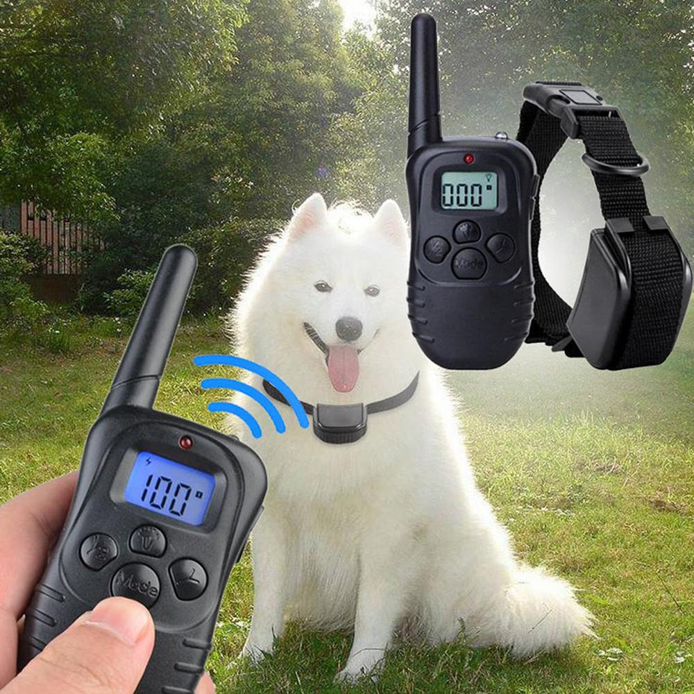 300 Electronic Dog Collar Remote Control Dog Collars With Static Shock, Vibration, Beep Modes LCD Electric Dog Shock Collar - 200003746 Find Epic Store