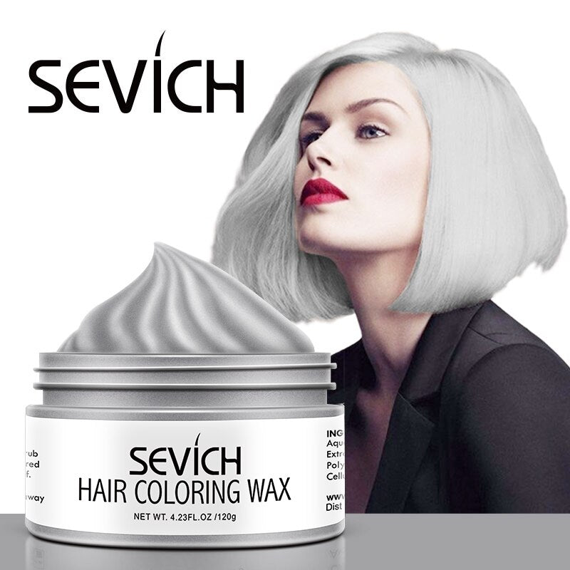 Temporary Hair Color Wax Salon Hair Coloring Styling Unisex Gray Disposable Dynamic Cake Party DIY Hairstyles 120g - 200001173 Find Epic Store