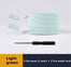 Elastic Shoelaces Metal lock Magnetic No Tie Shoelace Suitable for all shoes Child adult walking Sneakers Lazy Laces 1 Pair - 3221015 Light Green / United States / 100cm Find Epic Store