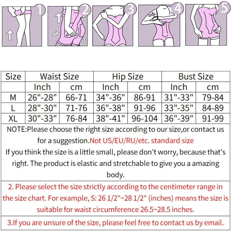 Bodysuit Shapewear Women Full Body Shaper Tummy Control Slimming Sheath Butt Lifter Push Up Thigh Slimmer Abdomen Shapers Corset - 31205 Find Epic Store