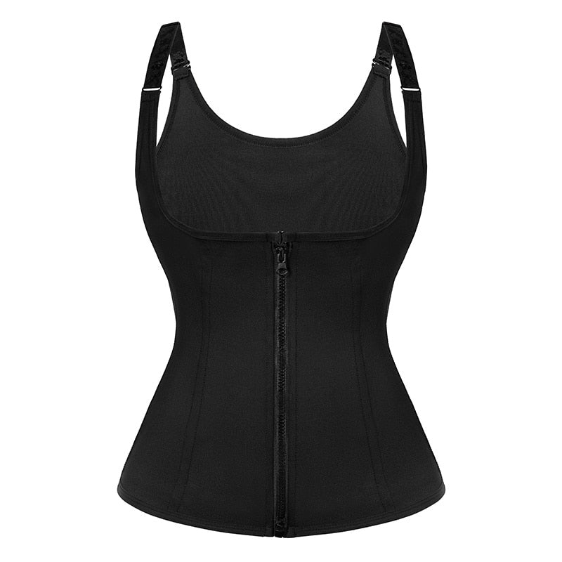 Women Neoprene Shaperwear Waist Traine Push Up Vest Tummy Belly Girdle Body Shaper Waist Cincher Corset Faja Slimming Belt - 0 Black / S / United States Find Epic Store