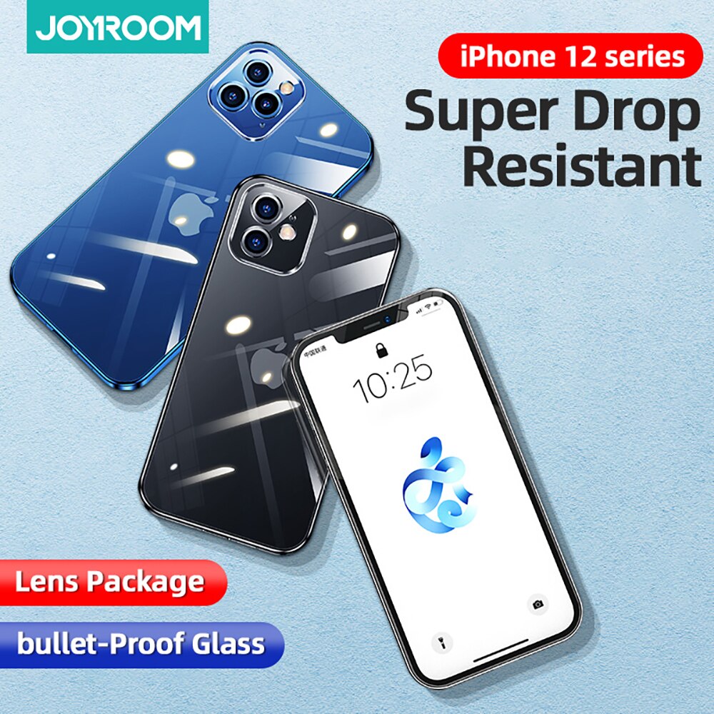 For iPhone 12 Pro Max 12 Mini Case, Joyroom Clear TPU+PC Shockproof Full Lens Protection Cover For iPhone 12 min Transparent Case - 380230 Find Epic Store