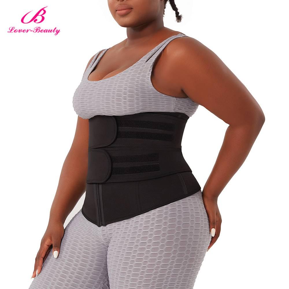 Women Waist Trainer Neoprene Sauna Sweat Waist Trimmer Slimming Body Shaper Zipper Removable Belts Tummy Control Faja Girdle - 31205 Find Epic Store