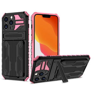 For iPhone 13 12 11 Pro Case Wallet 3-Card Flip Cover Credit Card Holder Slot Back Pocket Dual Layer Protective Hybrid Hard Case - 380230 for iPhone 7 Plus / Pink / United States Find Epic Store