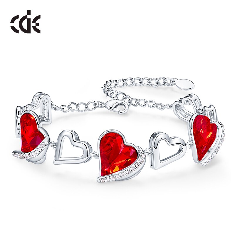 Fashion Pink Crystal Charm Bracelet - 200000147 Red / United States Find Epic Store
