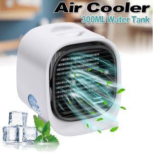 Portable Air Cooler Fan USB Mini Air Cooling Conditioner with Night Light Personal Space USB Desk Fans Multifunction Summer Hot - 618 Find Epic Store