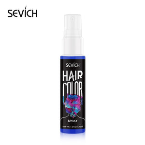 Sevich 8 Color Temporary Hair Dye Spray Unisex One-time Instant Hair Dry Color Liquid DIY Fashion Beauty Makeup 30ml - 200001173 United States / Blue Find Epic Store