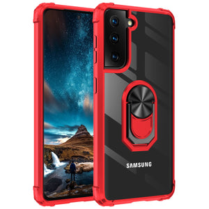 Case For Samsung Galaxy S21 Ultra 5G S21+ S20 Ultra S20 FE Case, WEFOR Military-Grade Clear Crystal Cover+Car Mount Kickstand - 380230 for Galaxy S20 / Red / United States Find Epic Store