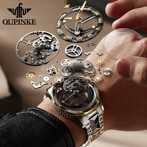 OUPINKE Mechanical Sapphire Glass Automatic Luxury Wristwatch - 200033142 Find Epic Store