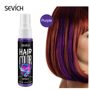 Sevich 8 Color Temporary Hair Dye Spray Unisex One-time Instant Hair Dry Color Liquid DIY Fashion Beauty Makeup 30ml - 200001173 Find Epic Store
